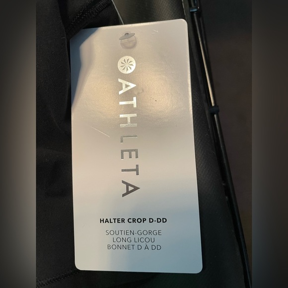 Athleta Halter Crop Top L (D-DD Cups) - Picture 2 of 5